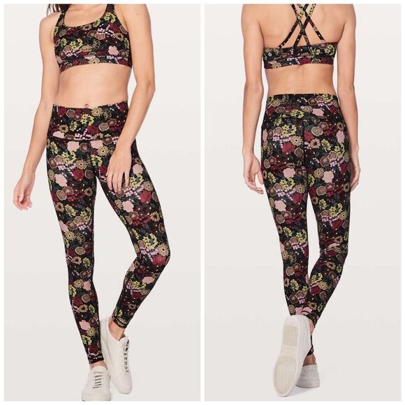 Lululemon Wunder Under Hi-Rise Tight 28" Fluorolace Multi Leggings 4 - Picture 1 of 10